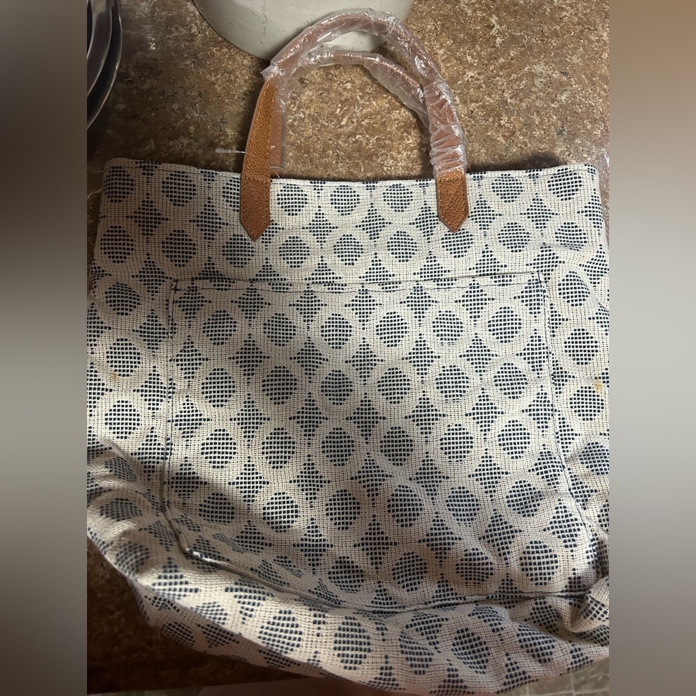 Thirty-One White and blue bag